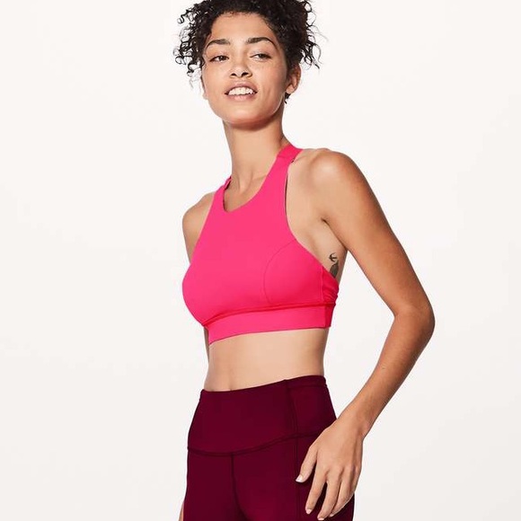 Lululemon Fast & Free Bra (Nulux) Color Razzle - Picture 4 of 8